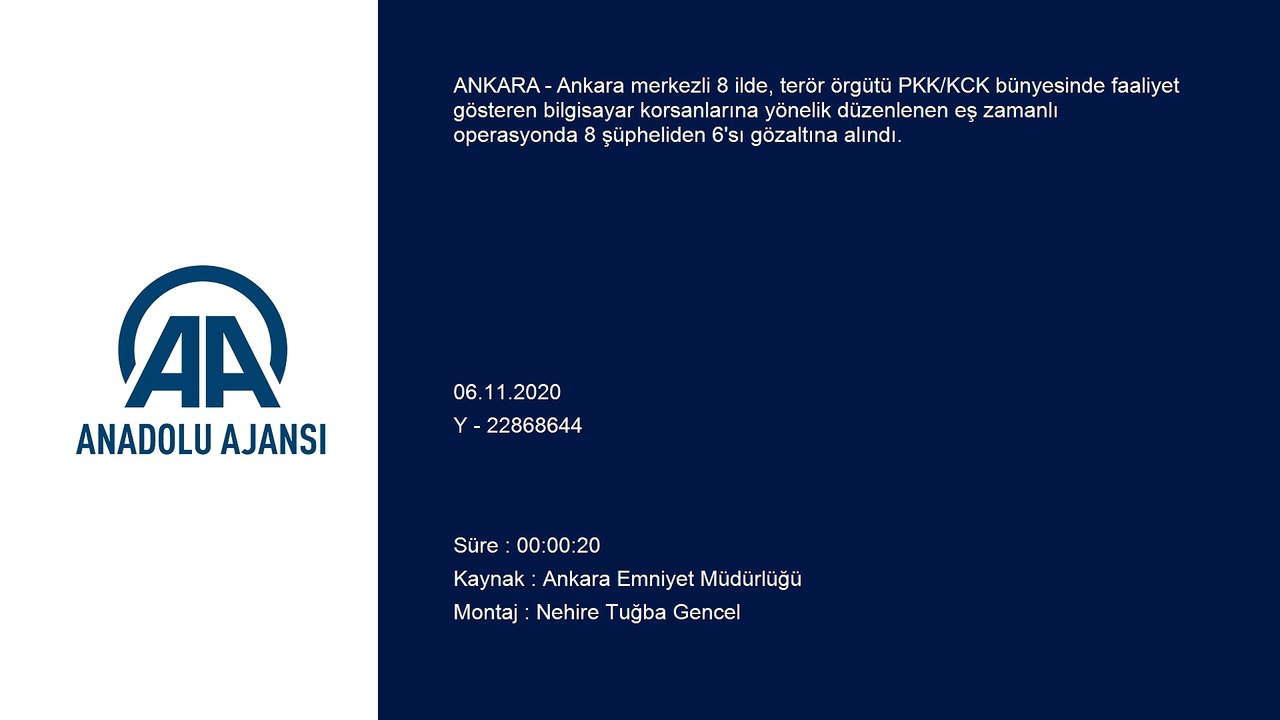 Terör örgütü PKK/KCK'nın bilgisayar korsanlarına yönelik operasyonda 6 şüpheli yakalandı