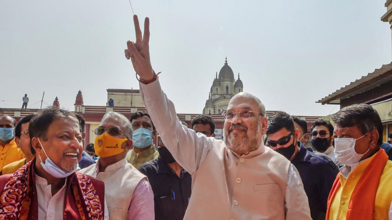 Shah visit Dakshineswar Temple on day 2 of Bengal visit