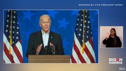 Biden no tiene "ninguna duda" de que será el ganador y pide paciencia