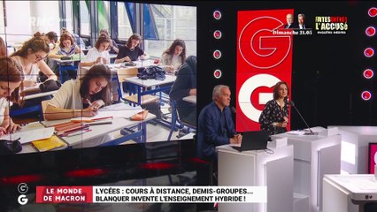 Le monde de Macron: Cours à distance, demis-groupes... Blanquer invente l'enseignement hybride dans les lycées - 06/11