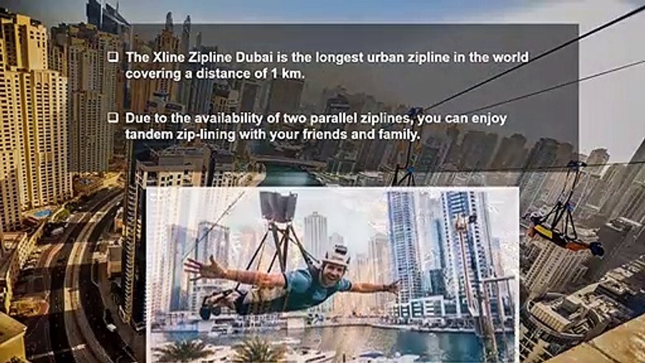 Xline Dubai Marina - The World's Longest Urban Zipline