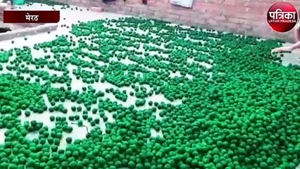 छापेमारी के दौरान भारी मात्रा में पटाखे और विस्फोटक बरामद