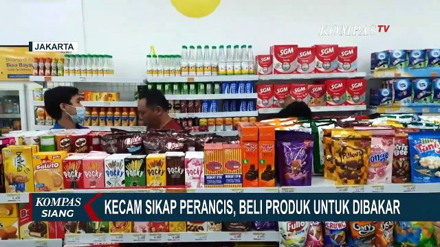 Kecam Pernyataan Macron, Ormas Beli dan Bakar Produk Prancis sebagai Aksi Boikot