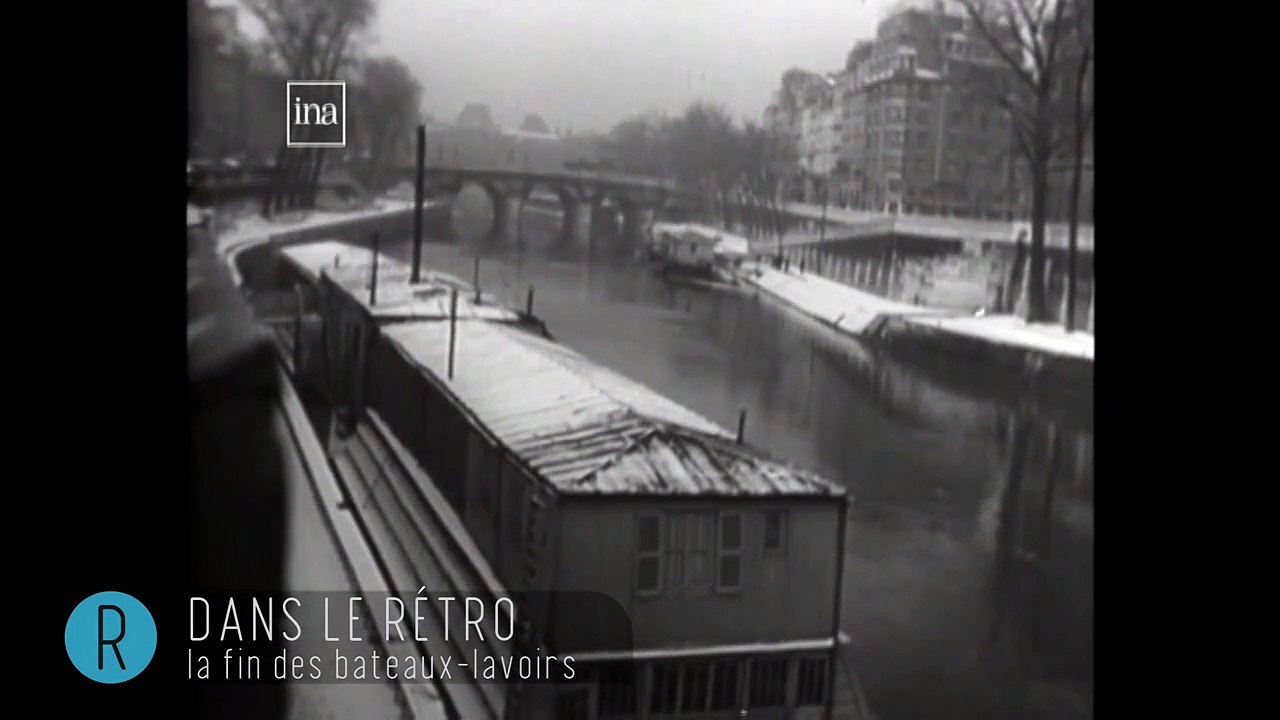 Dans le rétro : la fin des bateaux-lavoirs, ces embarcations flottantes pour laver le linge