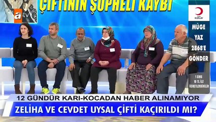 Zeliha ve Cevdet Uysal çifti kaçırıldı mı?