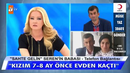 ''Sahte gelin'' Seren'in babası canlı yayında