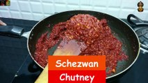 Schezwan Chutney Recipe | സെഷ്വാൻ ചട്ണി | शेजवान चटनी बनाने का तरीका | Homemade Schezwan Chutney
