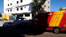 Homem é socorrido após sofrer queda em construção no Bairro Alto Alegre