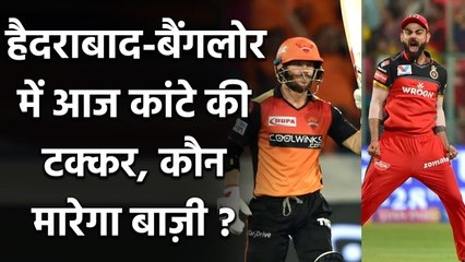 RCB vs SRH: Bangalore-Hyderabad में आज कांटे की टक्कर, कौन होगा विजेता ?| वनइंडिया हिंदी