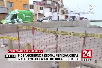 Download Video: Contraloría de la República pide a Gobierno Regional reiniciar obras en Costa Verde Callao