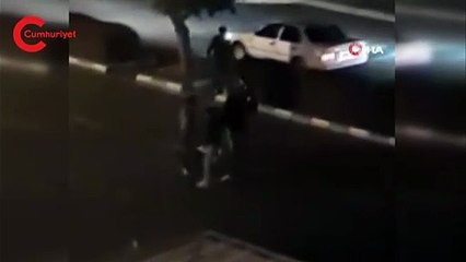 Konya’da gencin tekme tokat dövüldüğü anlar kamerada