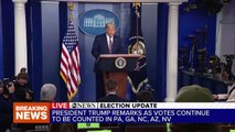 President Trump discusses vote counting at the White House