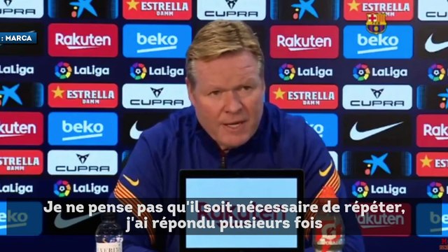 Ronald Koeman répond à la polémique Messi