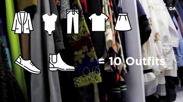 Cómo armar 10 outfit con tan solo 5 prendas y 2 pares de zapatos