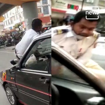 Traffic Cop Dragged On Car Bonnet In Pune