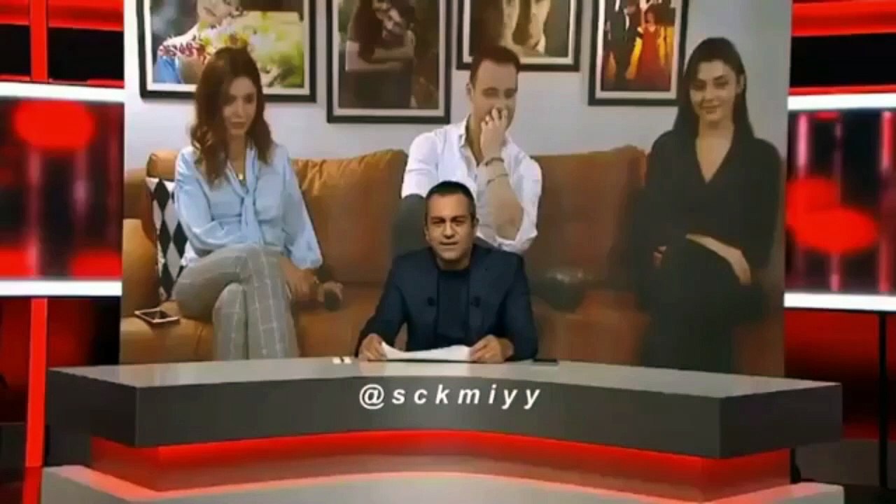 مقابلة هاندا وكرم كاملة مترجمة لترويج مسلسلهم انت اطرق بابى خارج تركيا