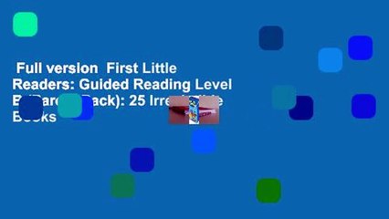 Full version  First Little Readers: Guided Reading Level B (Parent Pack): 25 Irresistible Books