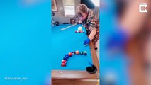 Ses tricks de billard sont juste incroyables