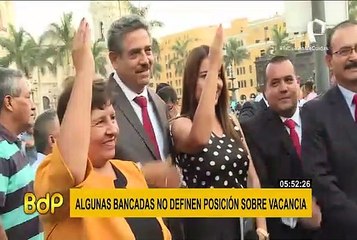 Bancadas aún no definen su postura sobre vacancia presidencial