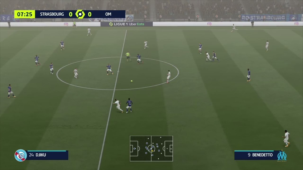 FIFA 21 : notre simulation de RC Strasbourg - OM (L1 - 10e journée)