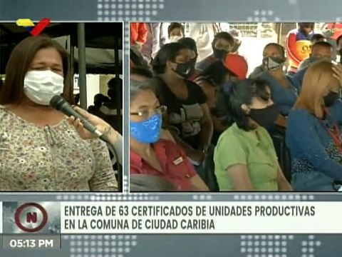 Noris Herrera: Hoy han sido certificadas 60 unidades productivas familiares en Ciudad Caribia