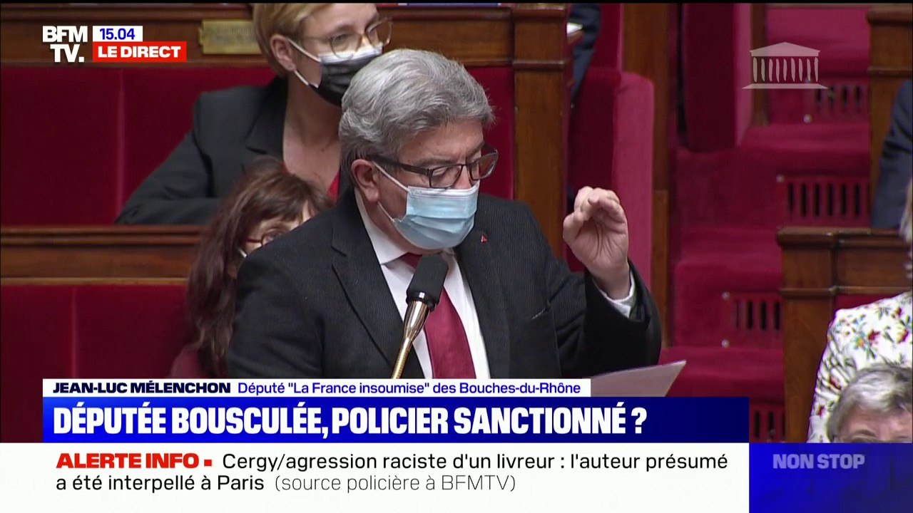 Jean-Luc Mélenchon (LFI) demande au gouvernement "à mettre le holà" après les violences contre la députée Bénédict Taurine