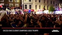 Chelsea fans celebrate Champions League triumph