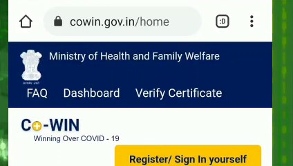 vaccine registration