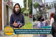 Miraflores: Municipalidad multa con más de S/ 4 mil a catedrática acusada de homofobia