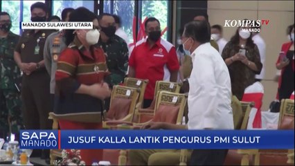Jusuf Kalla Lantik Pengurus PMI Sulut