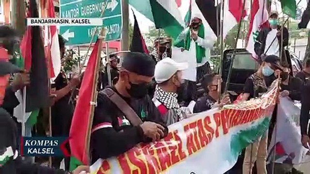 Kecam Penjajahan Israel, Massa di Banjarmasin Tuntut Kemerdekaan Palestina