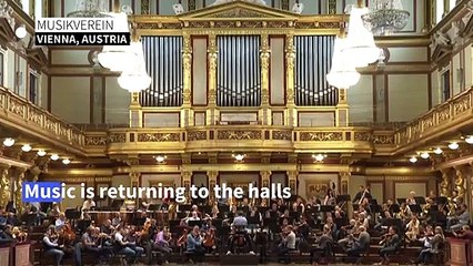 Music fills Vienna's Musikverein as Philharmonic orchestra returns