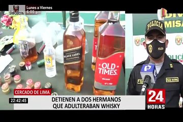 Cercado de Lima: PNP detuvo a la banda 'Los falsos del Whisky'