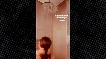 Aygün Aydın'dan olay paylaşım: Duş alırken çektiği görüntülerini paylaştı