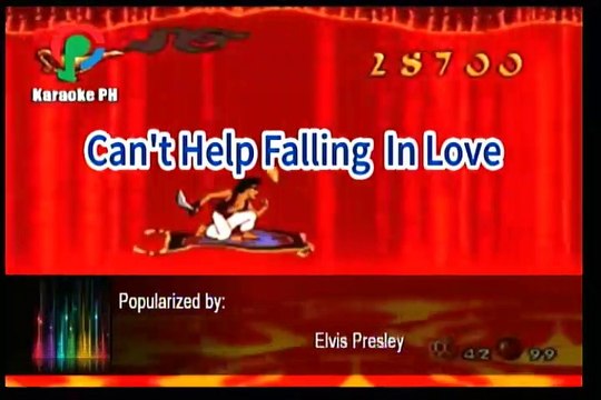 Elvis Presley Can't Help Falling In Love Karaoke