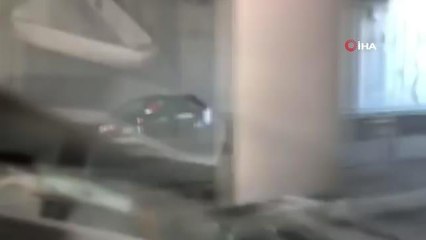 Şile'de ters yöne geri geri giden araçlar böyle görüntülendi