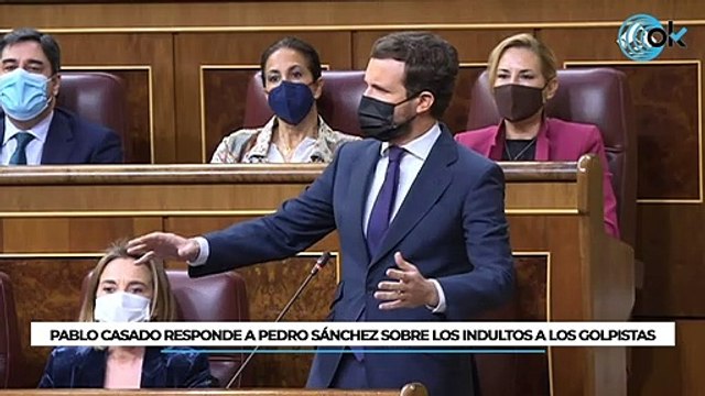 Pablo Casado responde a Pedro Sánchez sobre los indultos a los golpistas