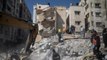 Collapsed buildings and disrepair seen everywhere in gaza