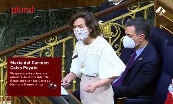 Carmen Calvo, a Vox: La derecha y Vox todavía no han aceptado la realidad histórica de este país que hace que tengamos una estructura territorial diversa