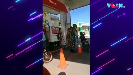 Viral! Diduga Tak Mau Antre, Oknum TNI Pukul Petugas SPBU