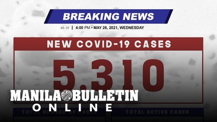 DOH reports 5,310 new cases, bringing the national total to 1,193,976, as of MAY 26, 2021