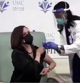 Kamala Harris gets fake COVID-19 vaccine