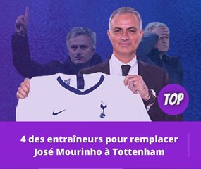 Le Top 4 des entraîneurs pour remplacer José Mourinho à Tottenham