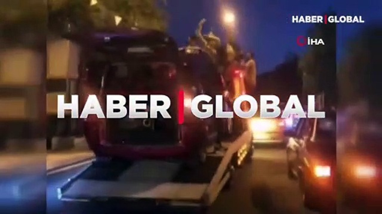 Çekici üzerinde asker eğlencesi pes dedirtti