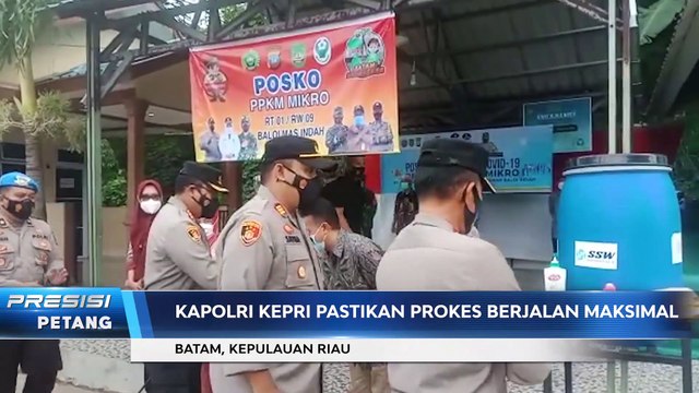 Kapolda Kepri Tinjau Posko PPKM & Vaksinasi Covid-19