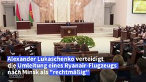 Belarus: Lukaschenko verteidigt Umleitung von Ryanair-Flugzeug