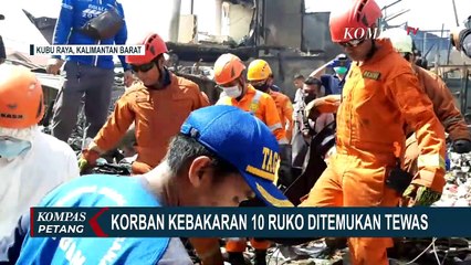 Tim Gabungan Temukan Korban Kebakaran Ruko di Kubu Raya