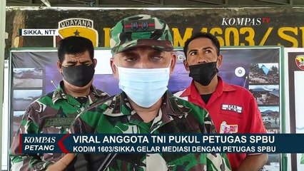 Anggota TNI Pukul Petugas SPBU, Kodim 1603/Sikka Gelar Mediasi