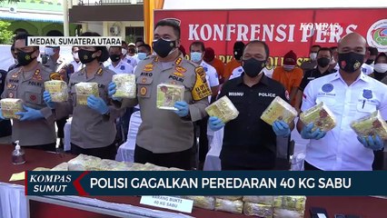 Polisi Gagalkan Peredaran 40 Kg Sabu