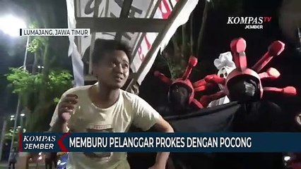Polisi Berkostum Pocong dan Kuntilanak Buru Pelanggar Protokol Kesehatan, Warga Ketakutan
